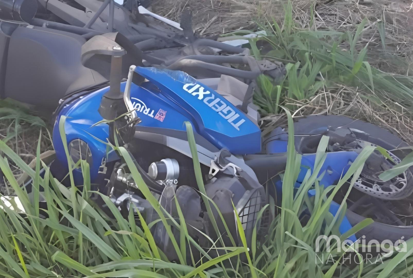 foto de Homem que conduzia a moto com placa de Maringá morre em acidente na BR-376