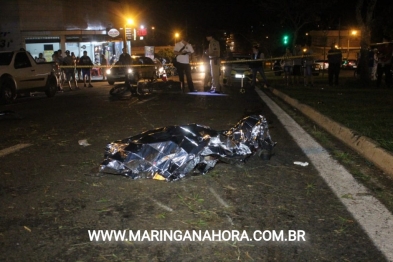 foto de Motorista foge após atropelar e matar motociclista em Maringá