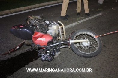 foto de Motorista foge após atropelar e matar motociclista em Maringá