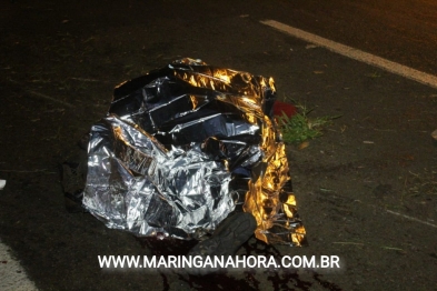 foto de Motorista foge após atropelar e matar motociclista em Maringá