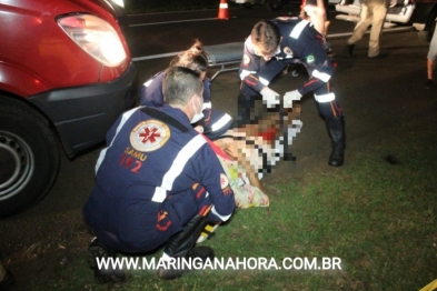 foto de Após atropelar várias pessoas motorista que estava armado é morto por policiais militares em Maringá