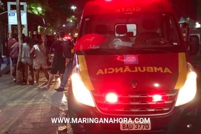 foto de Homem com mandado de prisão em aberto, suspeito de roubo é espancado no Centro de Maringá