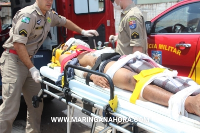 foto de No dia do aniversário jovem com moto roubada sofre grave acidente em Maringá