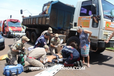 foto de No dia do aniversário jovem com moto roubada sofre grave acidente em Maringá