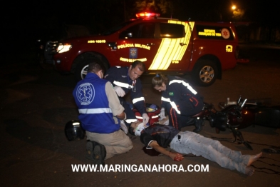 foto de Motociclista fica gravemente ferido após acidente em Maringá