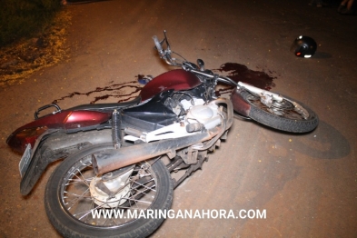 foto de Motociclista fica gravemente ferido após acidente em Maringá