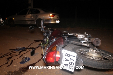 foto de Motociclista fica gravemente ferido após acidente em Maringá