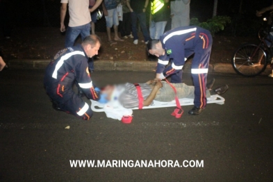 foto de Motociclista é entubado após acidente entre moto e bicicleta em Maringá