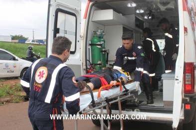 foto de Ciclista fica gravemente ferida após colisão com caminhão em Paiçandu 