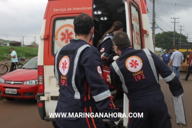 foto de Ciclista fica gravemente ferida após colisão com caminhão em Paiçandu 