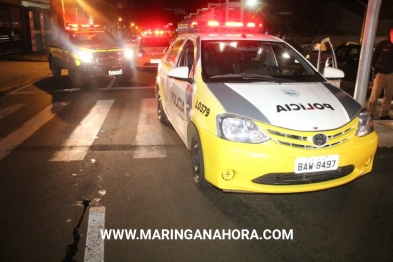 foto de Homem é ejetado do carro após colisão violenta em Maringá