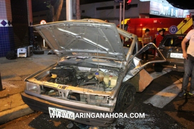 foto de Homem é ejetado do carro após colisão violenta em Maringá