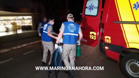 foto de Em Maringá; ao passar por buraco, ciclista cai, bate a cabeça, e é socorrido em estado grave