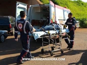 foto de Motociclista fica ferida após acidente na marginal da rodovia em Paiçandu