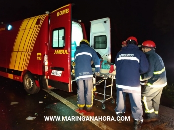 foto de Carro capota, e deixa três feridos na PR-317