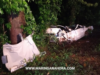 foto de Carro capota, e deixa três feridos na PR-317