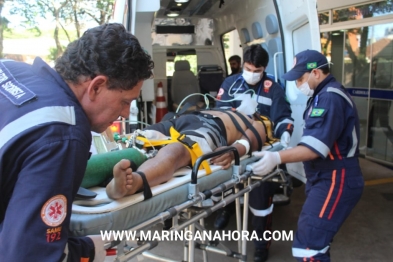 foto de Ciclista de 44 anos fica gravemente ferido após perder equilíbrio e cair em Maringá