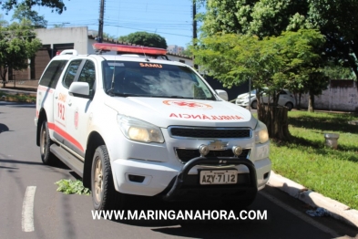 foto de Ciclista de 44 anos fica gravemente ferido após perder equilíbrio e cair em Maringá