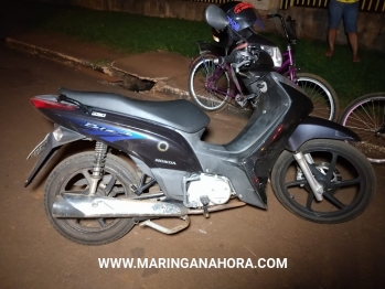 foto de Mãe e filha, são atropeladas por moto na Avenida Ivaí em Paiçandu