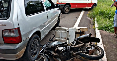 Grávida de 8 meses e motociclista ficam gravemente feridos após motorista ultrapassa sinal vermelho em Maringá