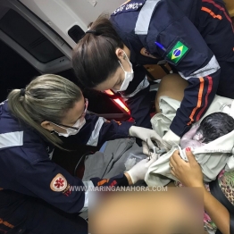 foto de Mãe dá à luz dentro de ambulância do Samu de Paiçandu