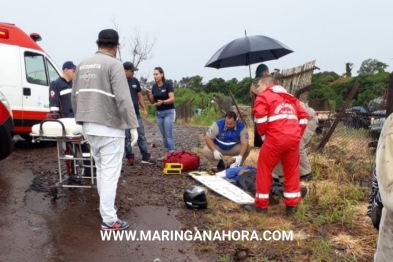 foto de Homem se envolve em acidente no Contorno Sul, no mesmo local onde cunhado morreu no domingo passado em Maringá