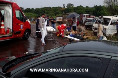 foto de Homem se envolve em acidente no Contorno Sul, no mesmo local onde cunhado morreu no domingo passado em Maringá