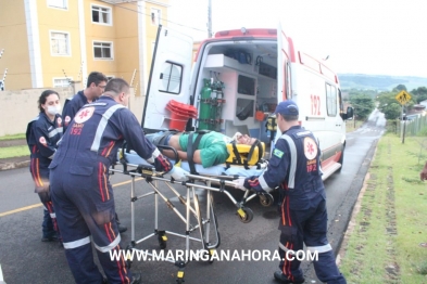 foto de Colisão entre motocicletas deixa três feridos em Maringá