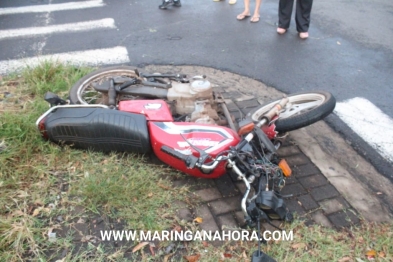 foto de Colisão entre motocicletas deixa três feridos em Maringá