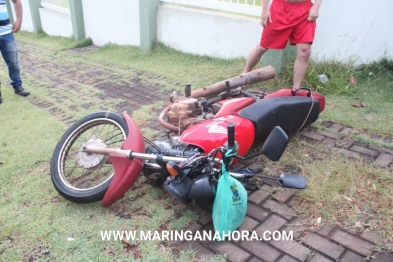 foto de Colisão entre motocicletas deixa três feridos em Maringá