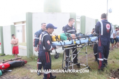 foto de Colisão entre motocicletas deixa três feridos em Maringá