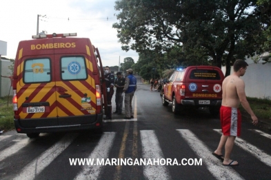 foto de Colisão entre motocicletas deixa três feridos em Maringá