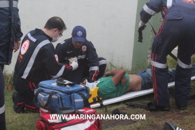 foto de Colisão entre motocicletas deixa três feridos em Maringá