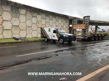 foto de Motociclista morre após cair embaixo de carreta na divisa de Sarandi e Maringá