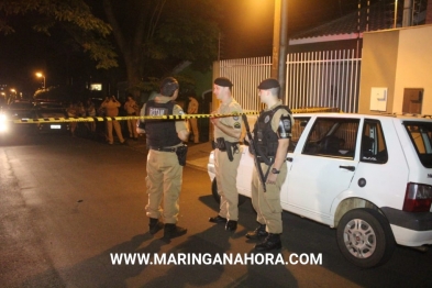 foto de Polícia dá tiro de bala de borracha para conter homem que ameaçava família com faca em Maringá