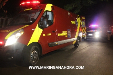 foto de Polícia dá tiro de bala de borracha para conter homem que ameaçava família com faca em Maringá