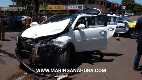 foto de Jovem com carro roubado é baleado durante perseguição e troca de tiros com a Polícia Militar em Maringá