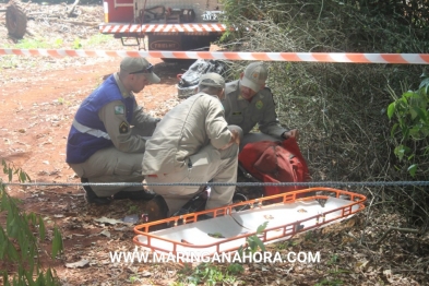 foto de Crime bárbaro na área rural entre Paiçandu Maringá 