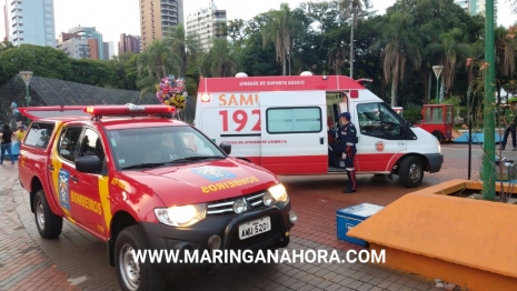 foto de Vendedor de churros sofre queimadura no rosto em incidente com botijão de gás em Maringá