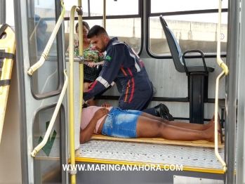 foto de Cinco pessoas ficam feridas em acidente envolvendo ônibus do transporte coletivo e uma carreta, entre Paiçandu e Maringá