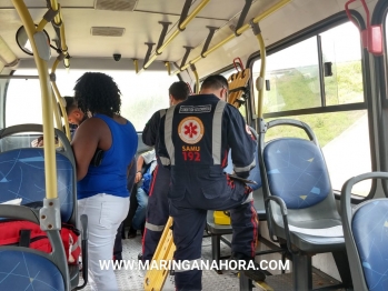 foto de Cinco pessoas ficam feridas em acidente envolvendo ônibus do transporte coletivo e uma carreta, entre Paiçandu e Maringá