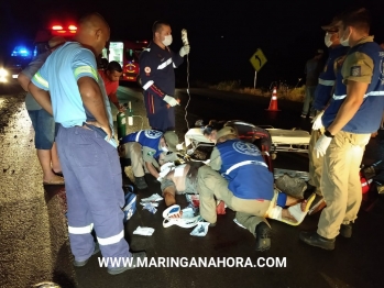 foto de Casal é socorrido em estado grave após acidente entre moto e trator na rodovia entre Água Boa e Doutor Camargo