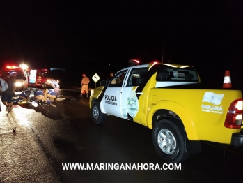 foto de Casal é socorrido em estado grave após acidente entre moto e trator na rodovia entre Água Boa e Doutor Camargo