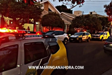 foto de Assaltantes invadem residência, rendem morador e fogem com carro da vítima em Maringá 