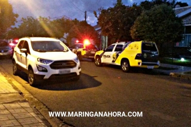 foto de Assaltantes invadem residência, rendem morador e fogem com carro da vítima em Maringá 