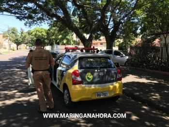 foto de Gestante de 08 meses e criança de 07 anos ficam feridas após acidente em Maringá