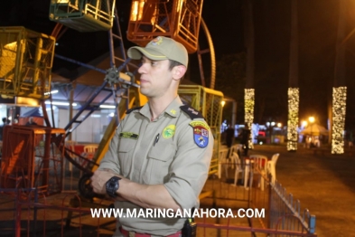 foto de Cabine de mini roda-gigante se solta e criança de seis anos despenca de 2 metros de altura em Maringá