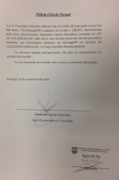 foto de Prefeitura de Maringá emite nota de esclarecimento sobre o acidente com mini roda gigante; o brinquedo tinha laudos de aprovação do Corpo de Bombeiros e do CREA