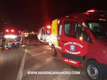 foto de Ciclista morre, e motociclista fica gravemente ferido na rodovia em Paiçandu