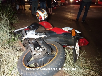 foto de Ciclista morre, e motociclista fica gravemente ferido na rodovia em Paiçandu